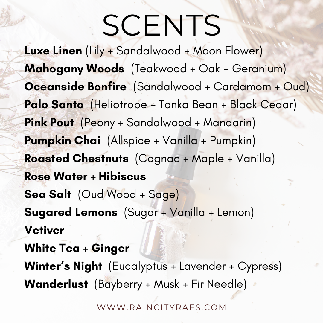 scents white sage water lily musk REFILL Room + Linen Spray