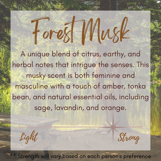 Forest Musk 4 oz Candles | White Travel Tin