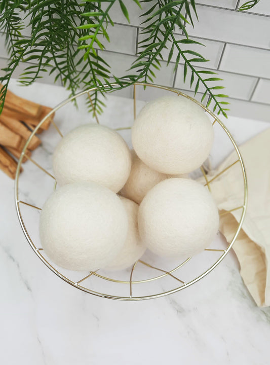 Natural laundry care, eco-friendly wool New Zealand dryer balls