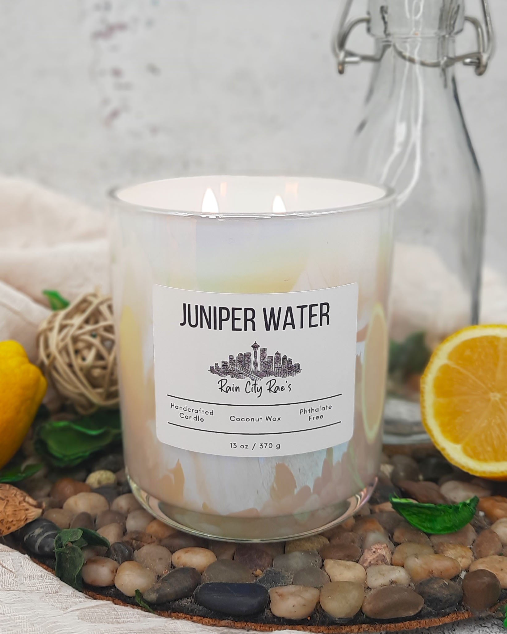 Rain City Raes Juniper Water Candle