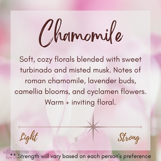 Chamomile 8 oz Frosted Candle