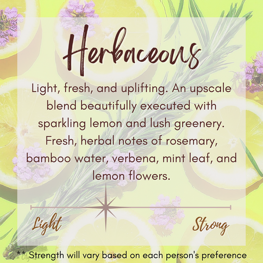 Herbaceous 8 oz Frosted Candle