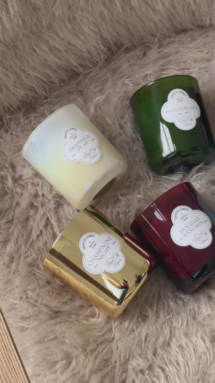 Champagne Night 13 oz Glitter Candle