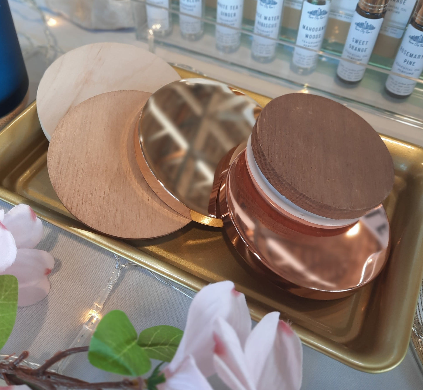 13 oz luxury candle lid accessory options