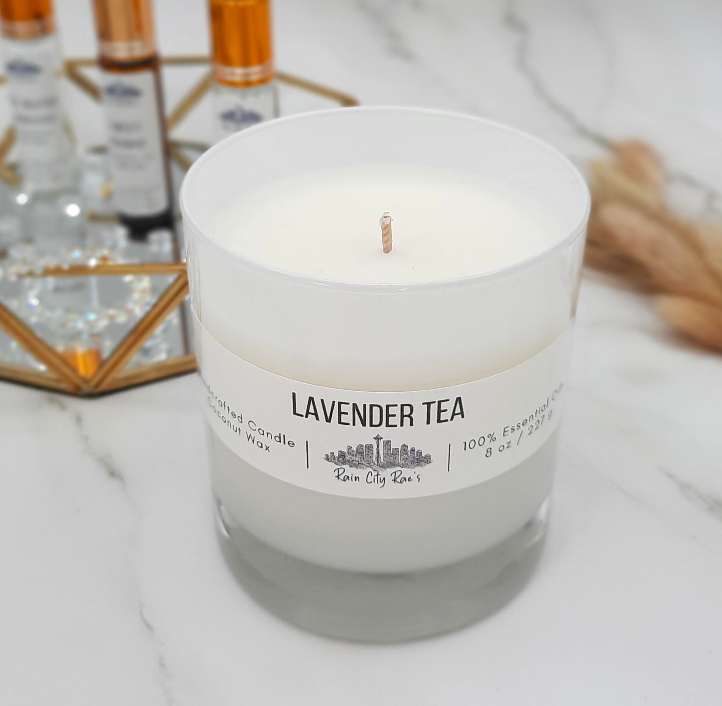 Lavender Tea 8 oz Essential Oil Signature Candle