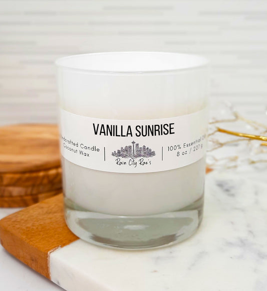 Vanilla Sunrise 8 oz Essential Oil Signature Candle