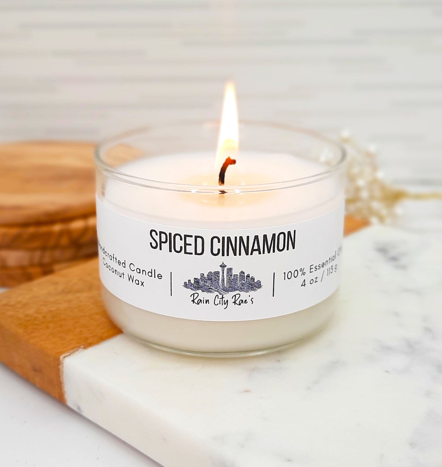 Spiced Cinnamon Essential Oils 4 oz Petite Candle