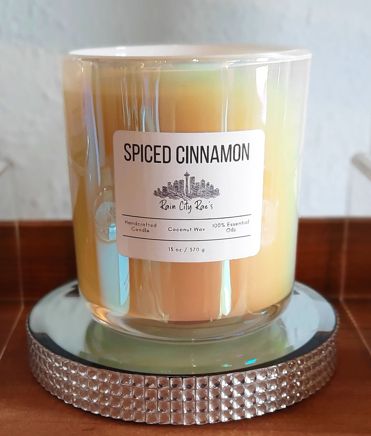 Spiced Cinnamon Essential Oils 13 oz Luxury Candle