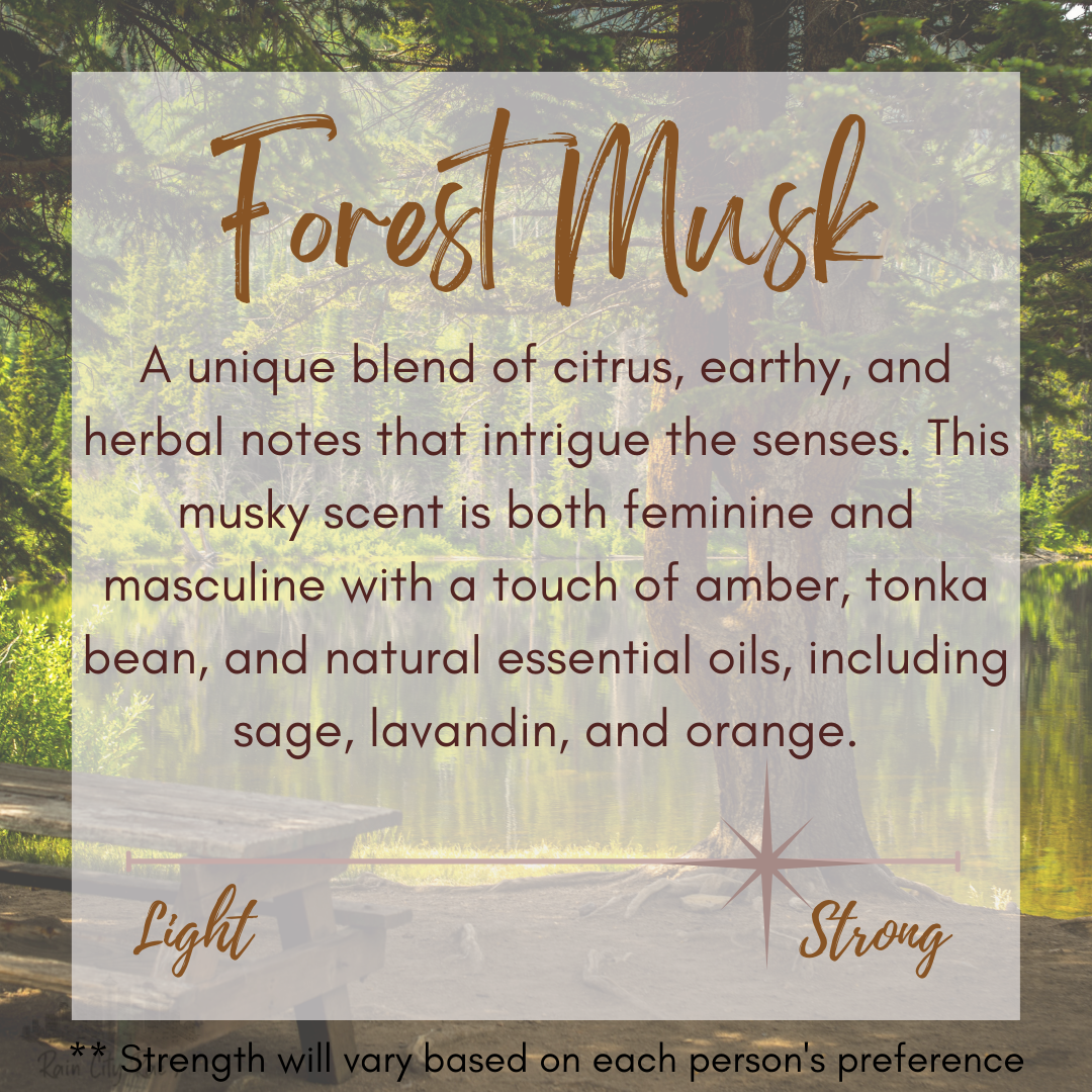 Forest Musk 8 oz Frosted Candle