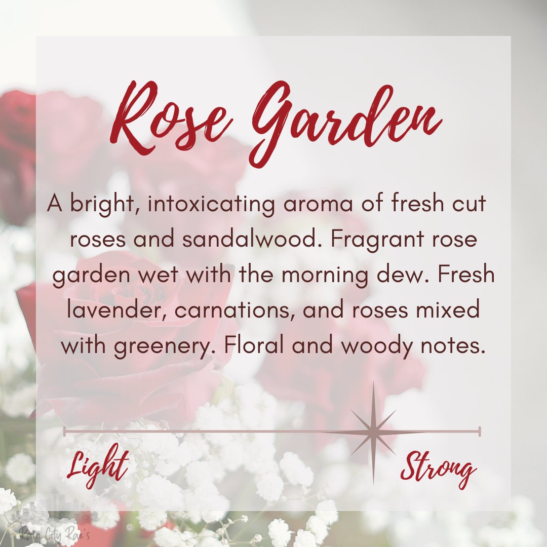 Rose Garden 8 oz Frosted Candle